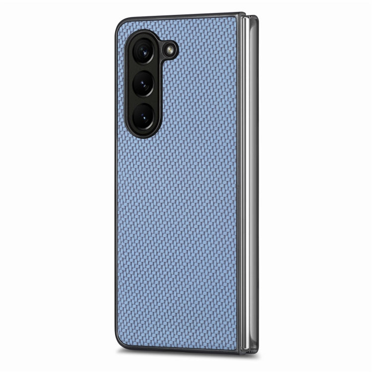 For Samsung Galaxy Z Fold5 Carbon Fiber Texture Back Cover Phone Case