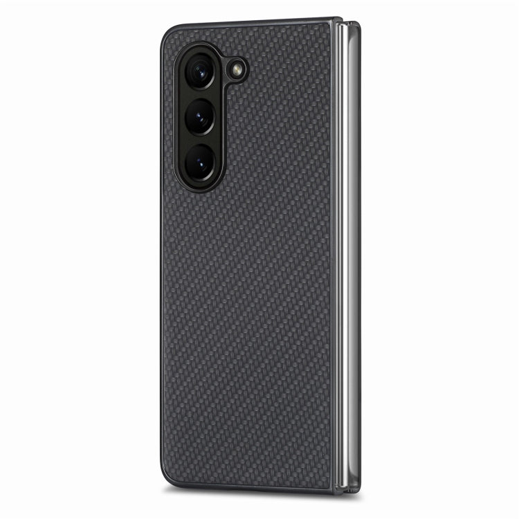 For Samsung Galaxy Z Fold5 Carbon Fiber Texture Back Cover Phone Case