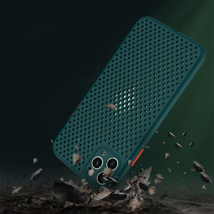 For iPhone 11 Pro Max All-inclusive Shockproof Breathable TPU Protective Case