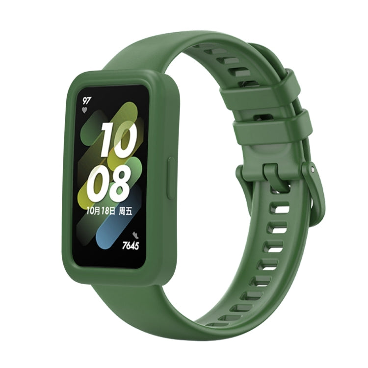 For Huawei Band 8 Silicone Protective Case + Silicone Watch Band Kit