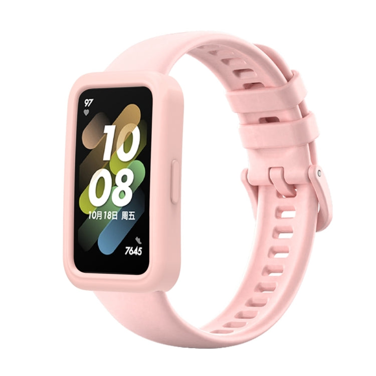 For Huawei Band 8 Silicone Protective Case + Silicone Watch Band Kit