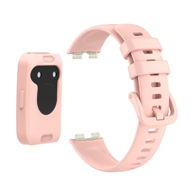 For Huawei Band 8 Silicone Protective Case + Silicone Watch Band Kit