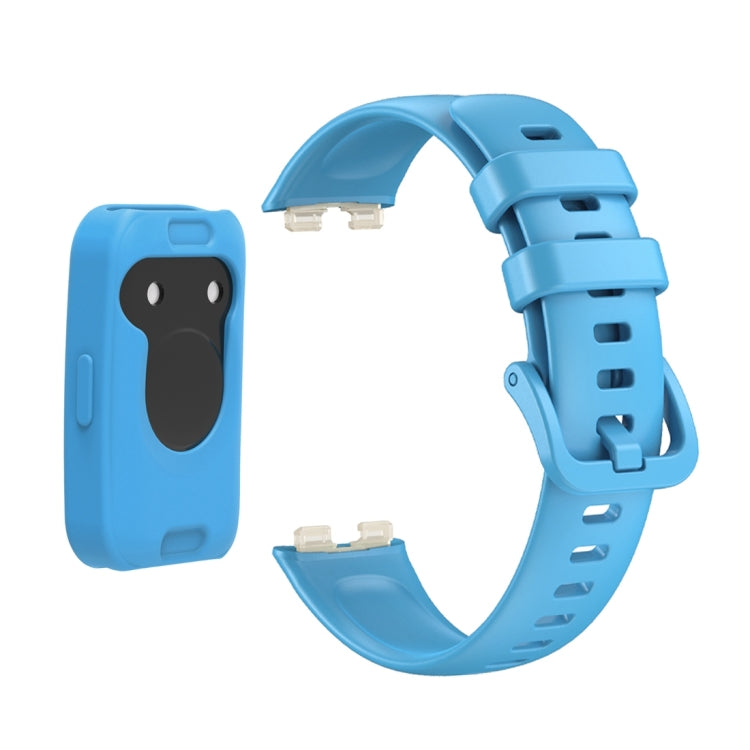 For Huawei Band 8 Silicone Protective Case + Silicone Watch Band Kit