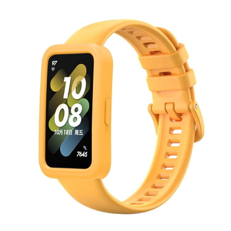 For Huawei Band 8 Silicone Protective Case + Silicone Watch Band Kit