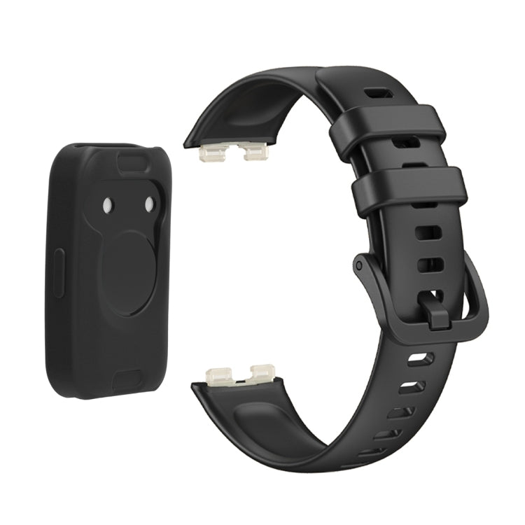 For Huawei Band 8 Silicone Protective Case + Silicone Watch Band Kit