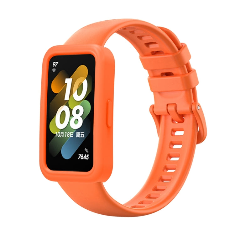 For Huawei Band 8 Silicone Protective Case + Silicone Watch Band Kit