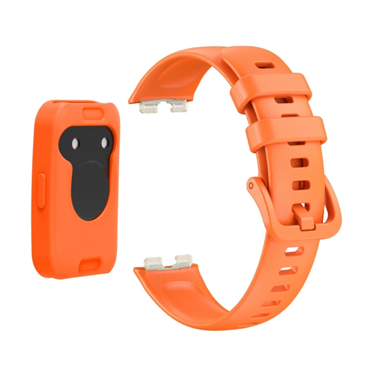 For Huawei Band 8 Silicone Protective Case + Silicone Watch Band Kit