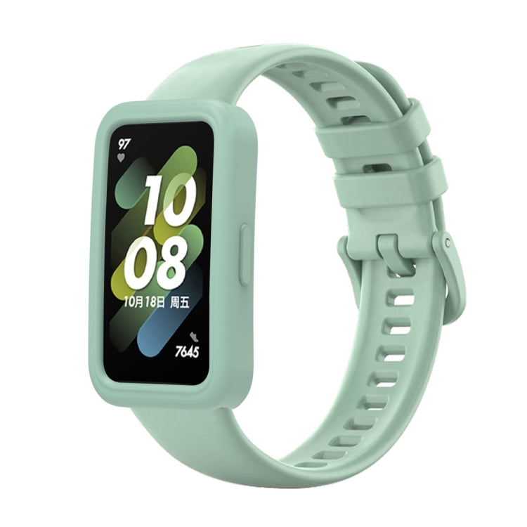 For Huawei Band 8 Silicone Protective Case + Silicone Watch Band Kit