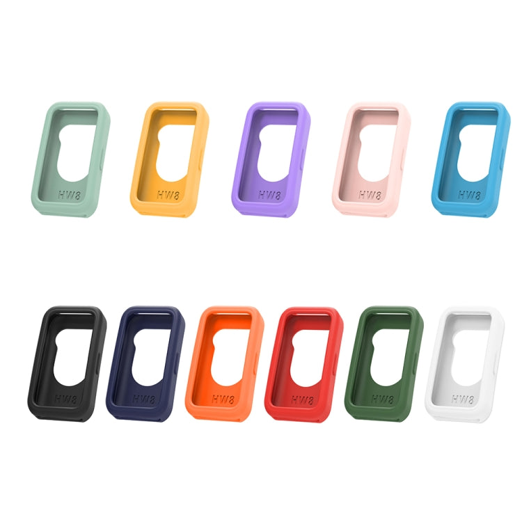For Huawei Band 8 Silicone Protective Case + Silicone Watch Band Kit