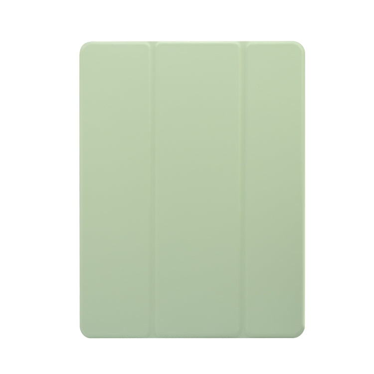 For iPad 9.7(2018)/(2017)/Air 2/Air 3-folding Electric Pressed Skin Texture Horizontal Flip Shockproof Transparent TPU + PU Leather Case with Holder & Pen Slot & Sleep / Wake-up Function