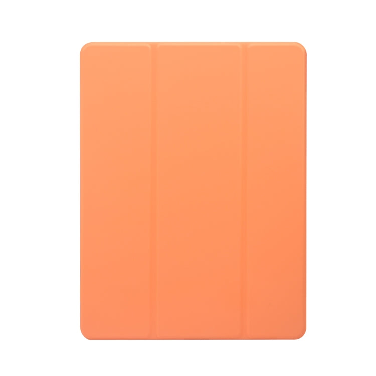 For iPad 9.7(2018)/(2017)/Air 2/Air 3-folding Electric Pressed Skin Texture Horizontal Flip Shockproof Transparent TPU + PU Leather Case with Holder & Pen Slot & Sleep / Wake-up Function