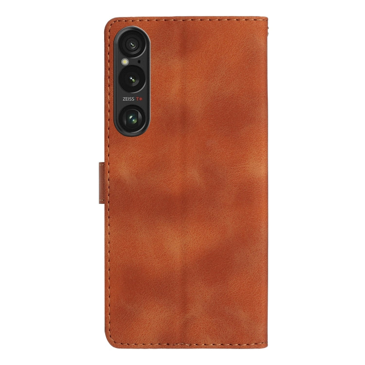 For Sony Xperia 1 VI Flower Butterfly Embossing Pattern Leather Phone Case