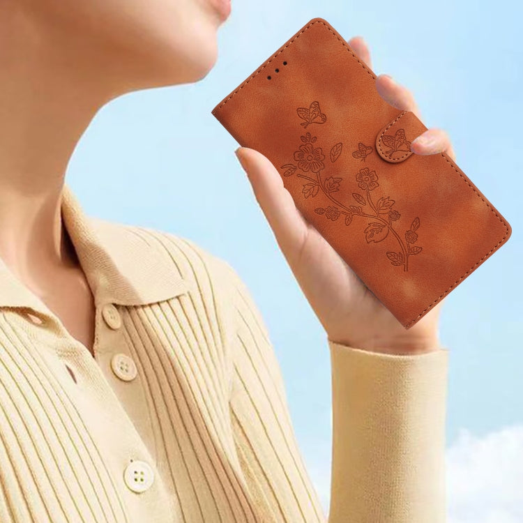 For Sony Xperia 1 VI Flower Butterfly Embossing Pattern Leather Phone Case
