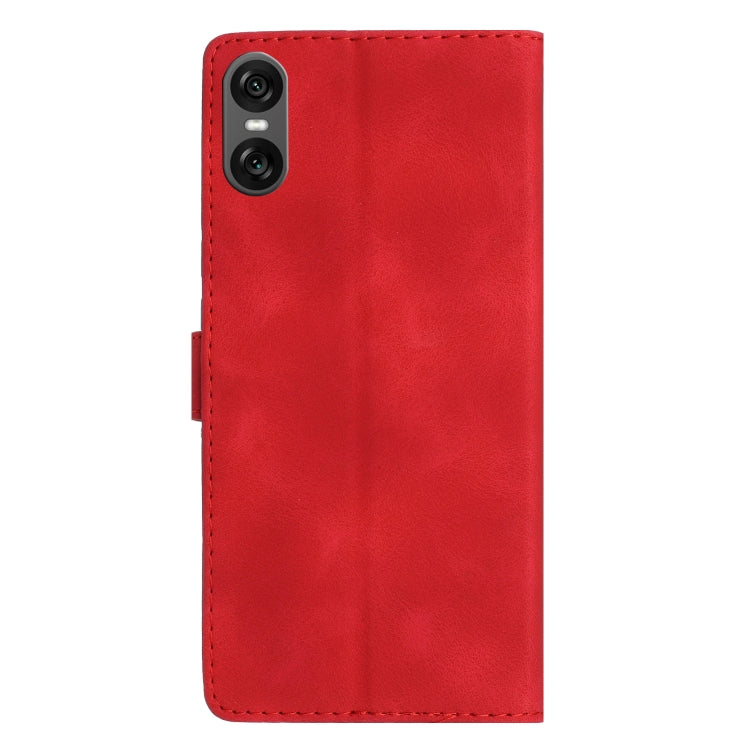 For Sony Xperia 10 VI Flower Butterfly Embossing Pattern Leather Phone Case