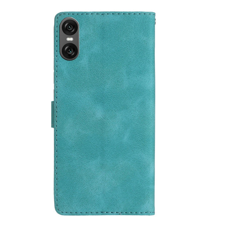 For Sony Xperia 10 VI Flower Butterfly Embossing Pattern Leather Phone Case