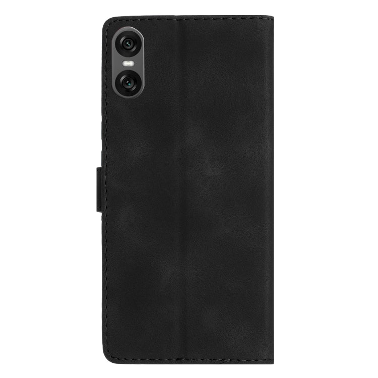 For Sony Xperia 10 VI Flower Butterfly Embossing Pattern Leather Phone Case