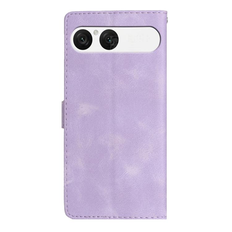 For Sony Xperia 10 VII Flower Butterfly Embossing Pattern Leather Phone Case