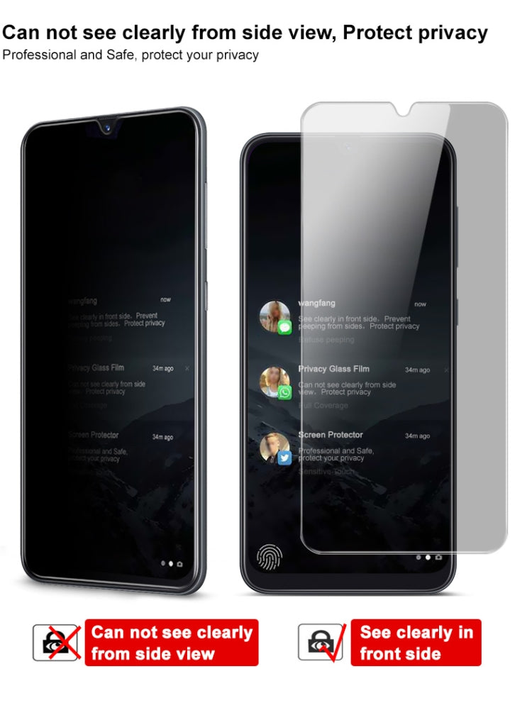 For Samsung Galaxy M31 IMAK Anti-spy Tempered Glass Film