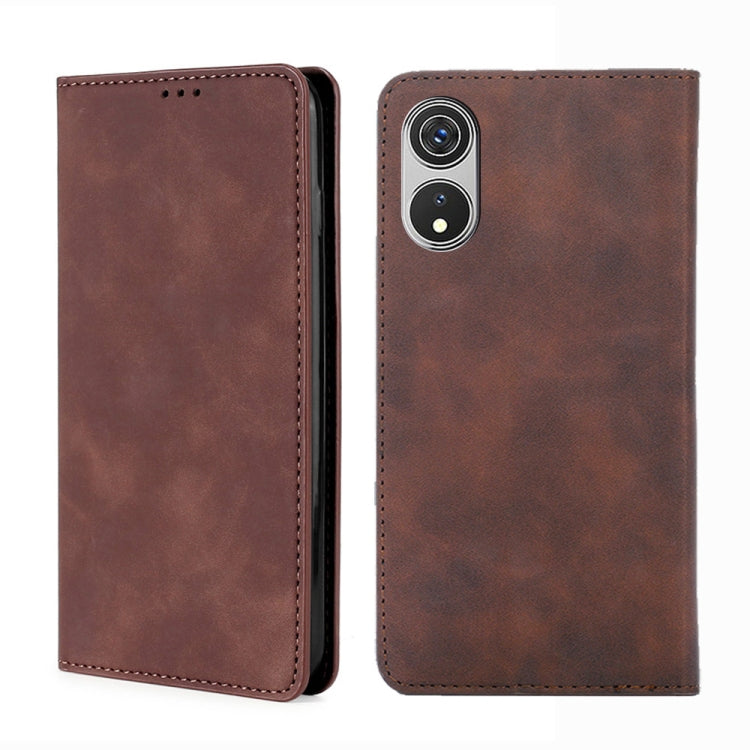 For CUBOT P60 Skin Feel Magnetic Leather Phone Case