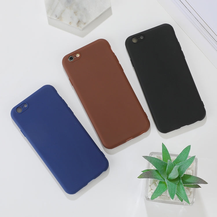 For iPhone 6 Plus Shockproof Frosted TPU Protective Case