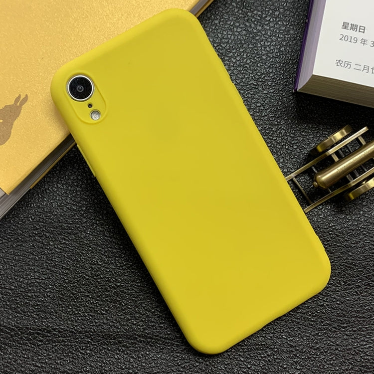 For iPhone XR Shockproof Frosted TPU Protective Case