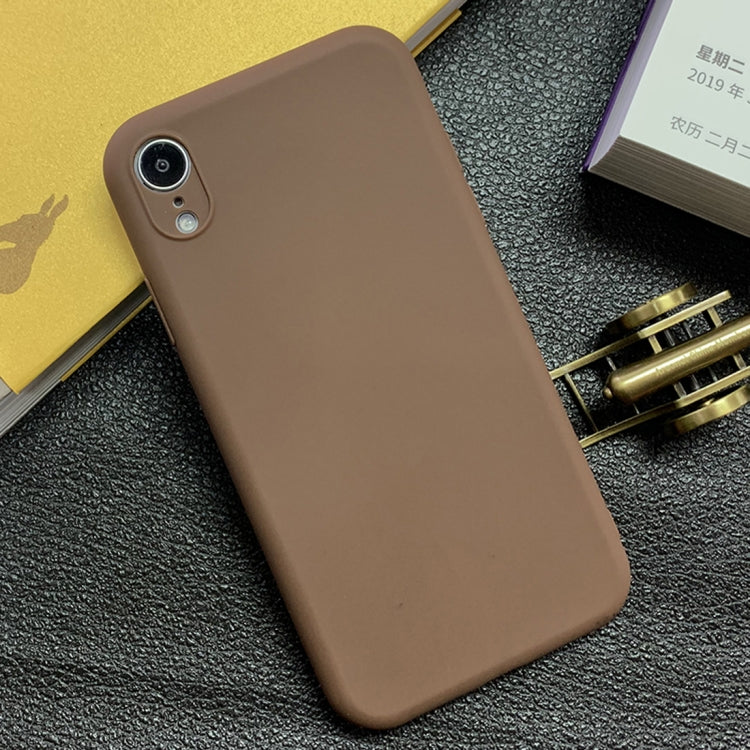 For iPhone XR Shockproof Frosted TPU Protective Case