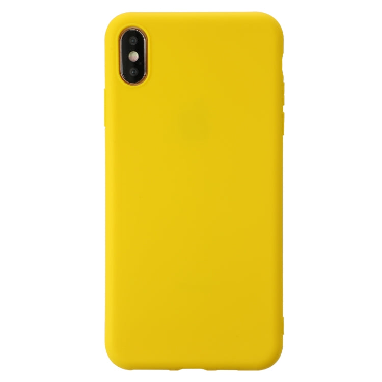 For iPhone XS Shockproof Frosted TPU Protective Case