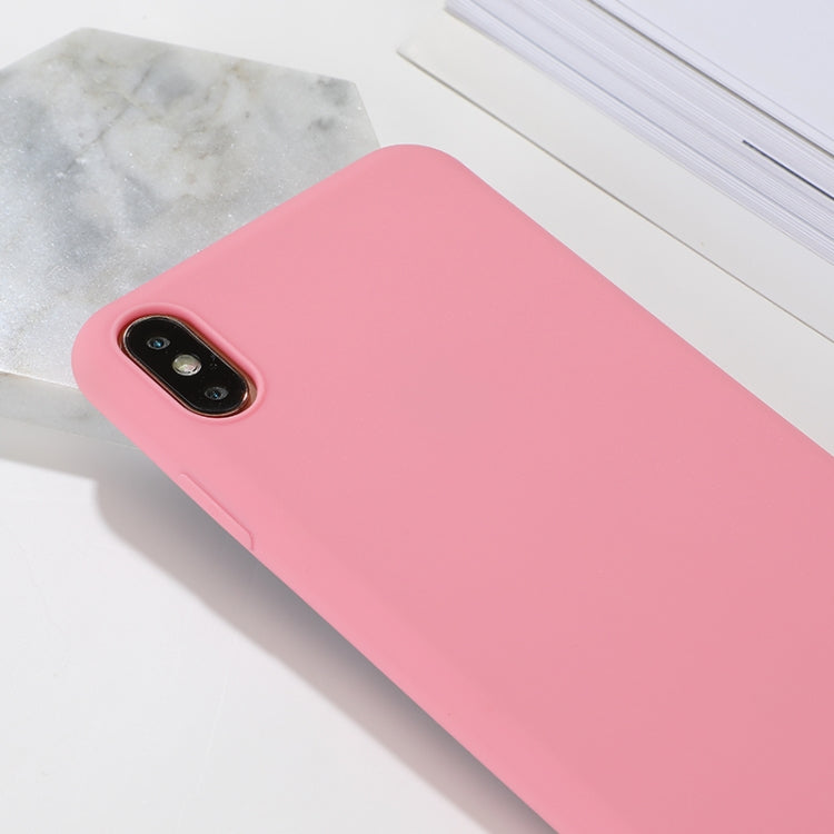 For iPhone XS Shockproof Frosted TPU Protective Case