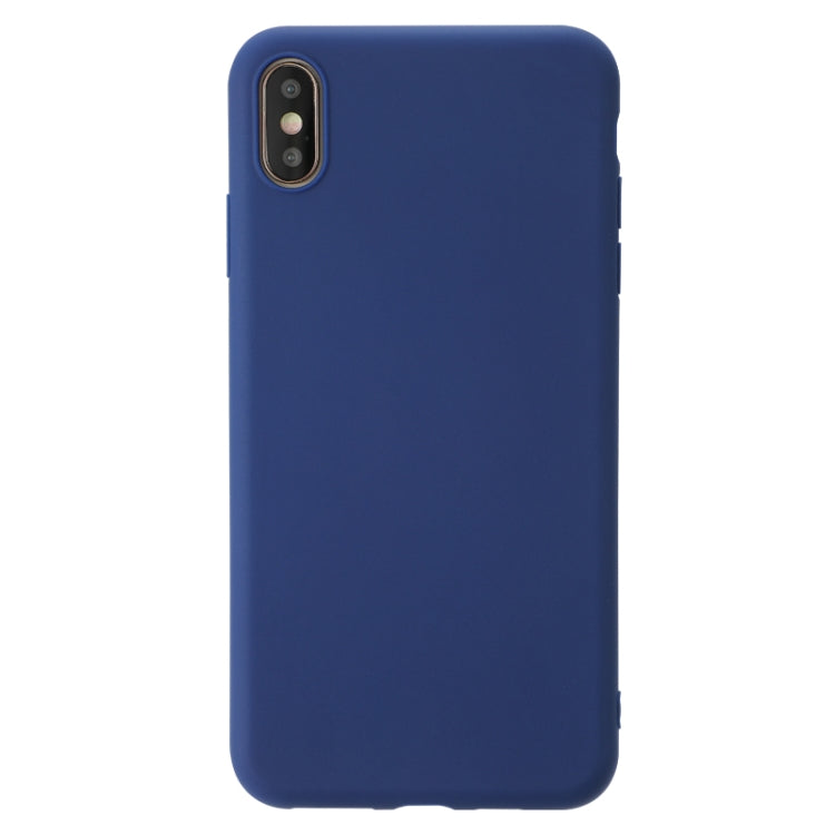 For iPhone XS Shockproof Frosted TPU Protective Case