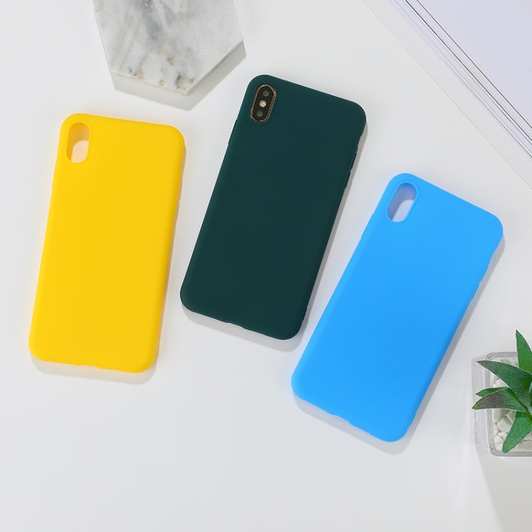 For iPhone XS Max Shockproof Frosted TPU Protective Case