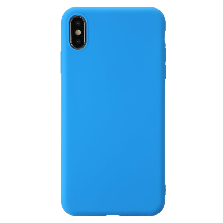 For iPhone XS Max Shockproof Frosted TPU Protective Case