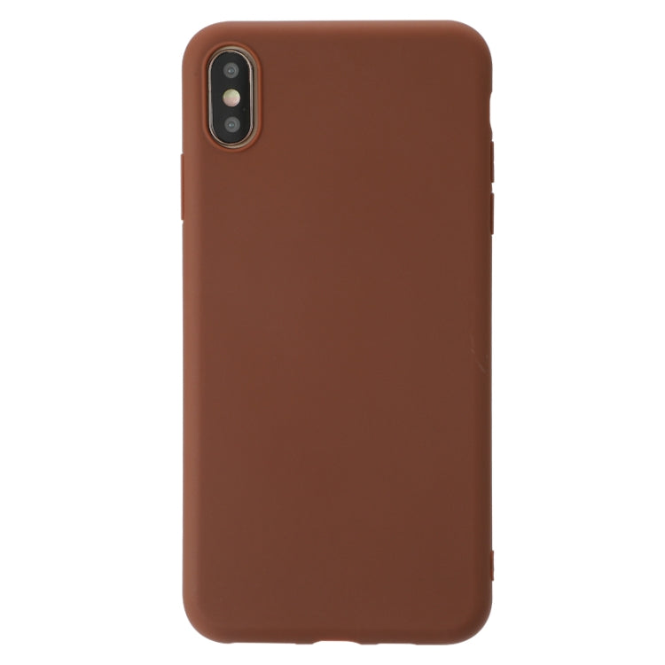 For iPhone XS Max Shockproof Frosted TPU Protective Case