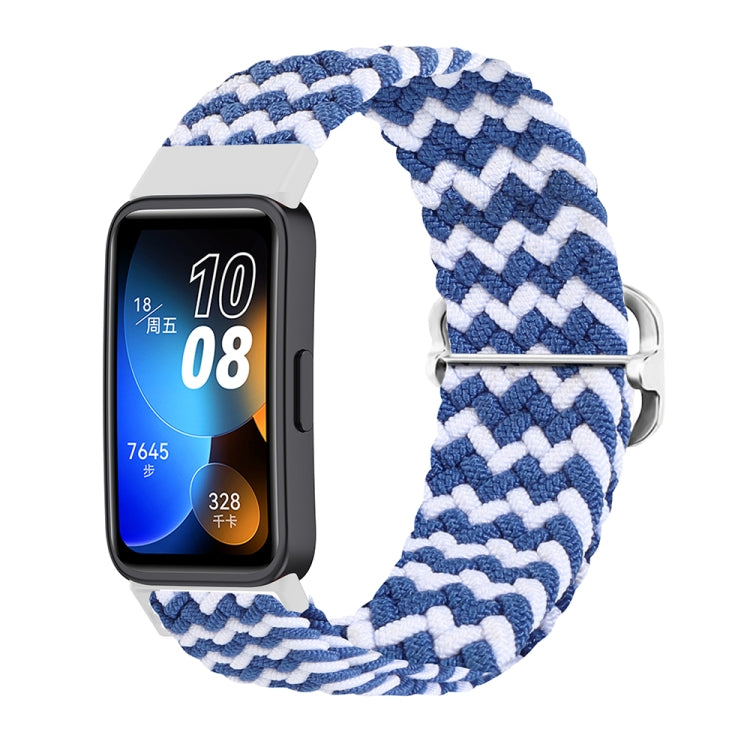 For Huawei Band 8 Nylon Braided Buckle Watch Band