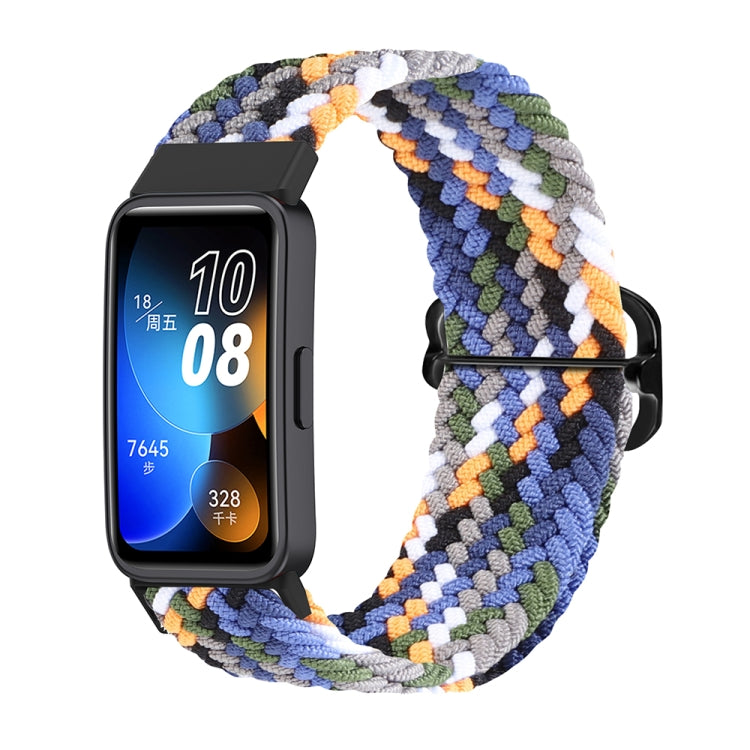 For Huawei Band 8 Nylon Braided Buckle Watch Band