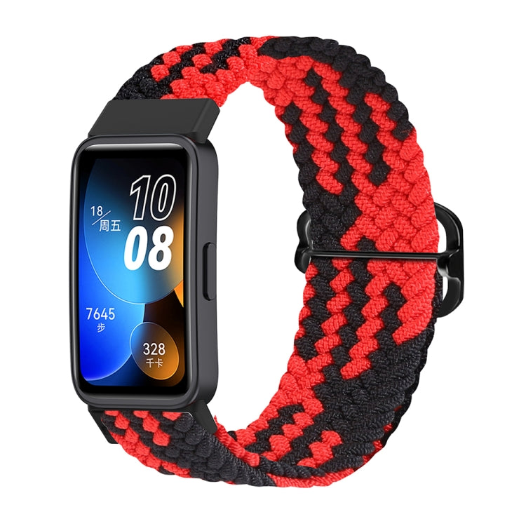 For Huawei Band 8 Nylon Braided Buckle Watch Band