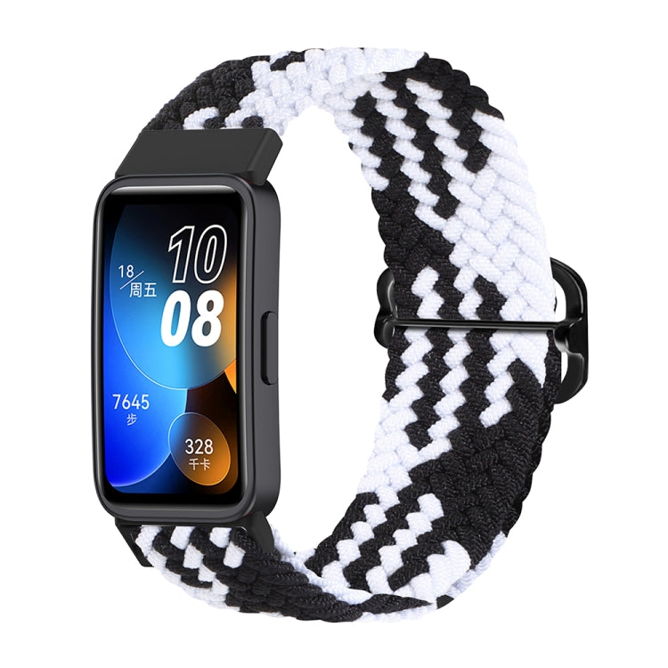 For Huawei Band 8 Nylon Braided Buckle Watch Band