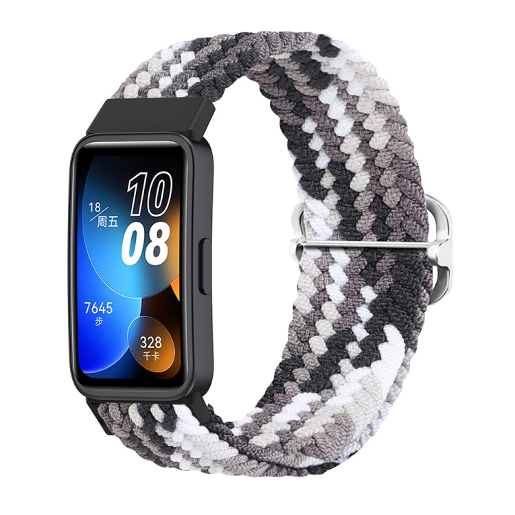 For Huawei Band 8 Nylon Braided Buckle Watch Band