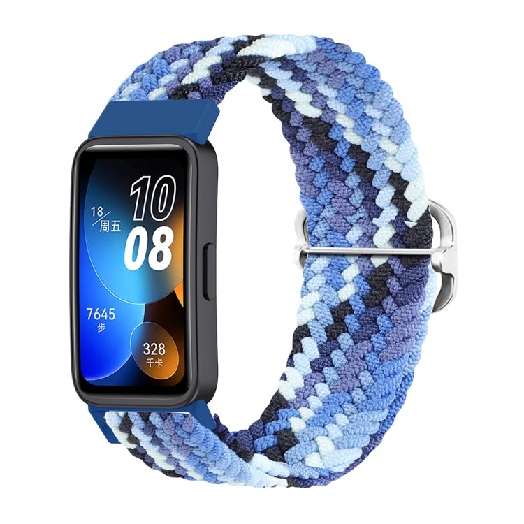 For Huawei Band 8 Nylon Braided Buckle Watch Band