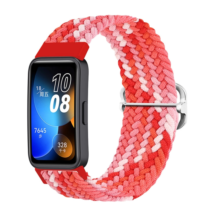 For Huawei Band 8 Nylon Braided Buckle Watch Band