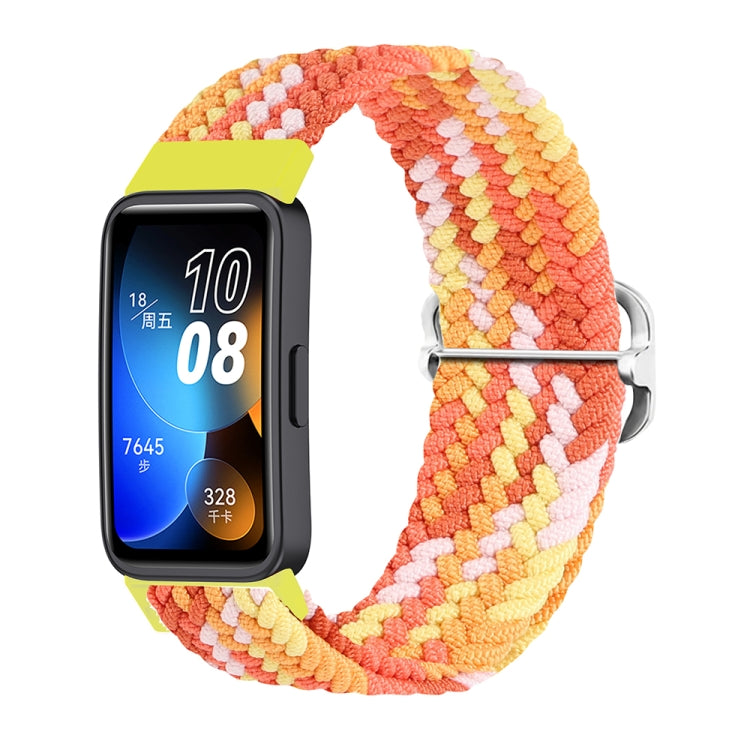 For Huawei Band 8 Nylon Braided Buckle Watch Band