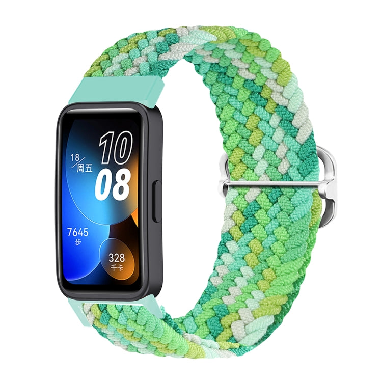 For Huawei Band 8 Nylon Braided Buckle Watch Band
