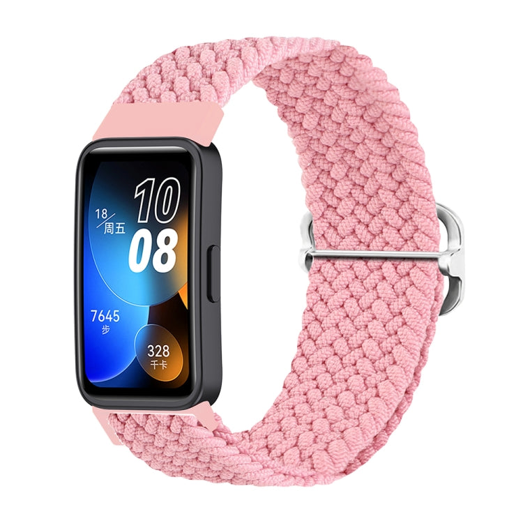 For Huawei Band 8 Nylon Braided Buckle Watch Band
