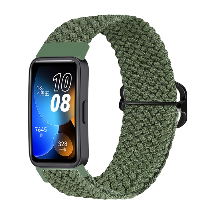 For Huawei Band 8 Nylon Braided Buckle Watch Band