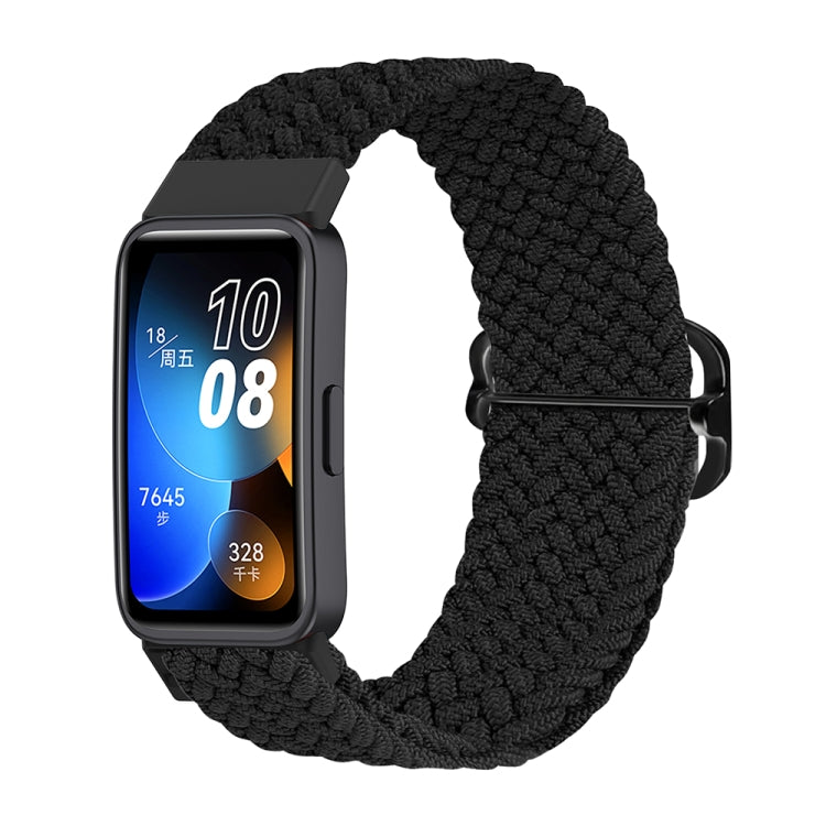 For Huawei Band 8 Nylon Braided Buckle Watch Band