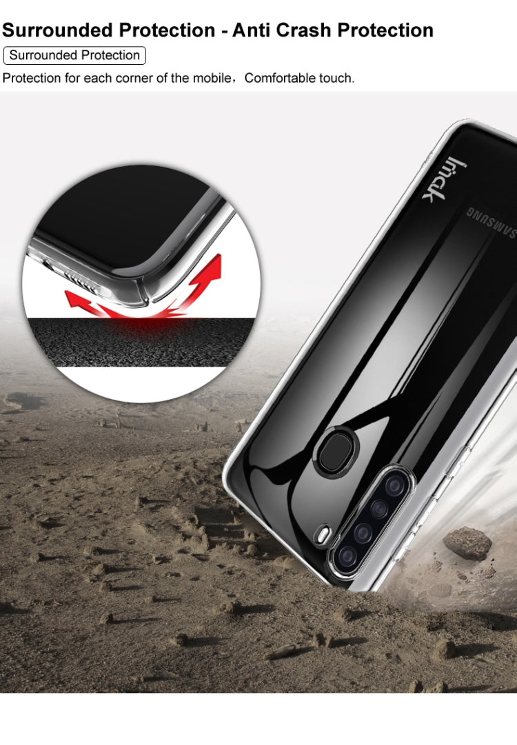 For Samsung Galaxy A21 IMAK Wing II Wear-resisting Crystal Protective Case