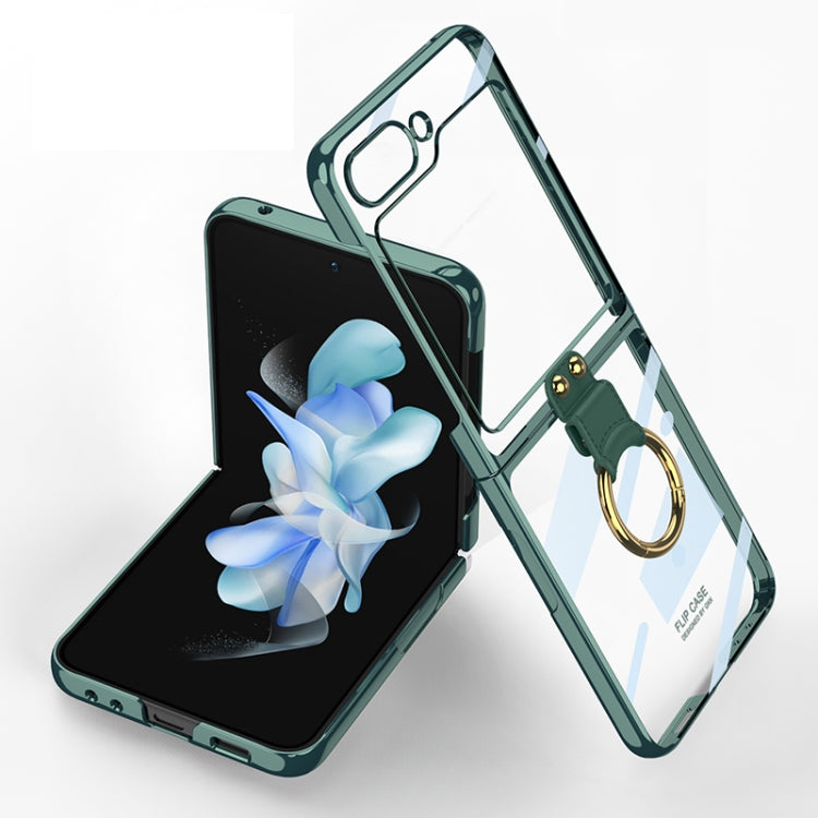 For Samsung Galaxy Z Flip5 GKK Electroplating Phone Case with Ring