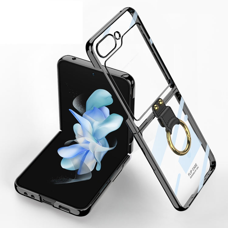 For Samsung Galaxy Z Flip5 GKK Electroplating Phone Case with Ring