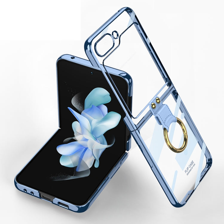For Samsung Galaxy Z Flip5 GKK Electroplating Phone Case with Ring