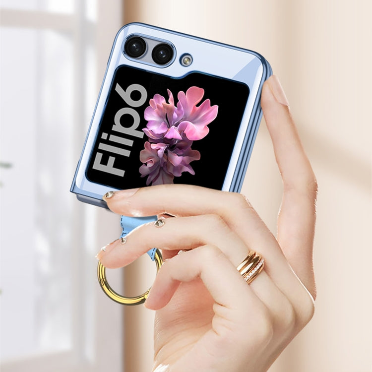 For Samsung Galaxy Z Flip6 / Flip7 FE GKK Electroplating Phone Case with Ring