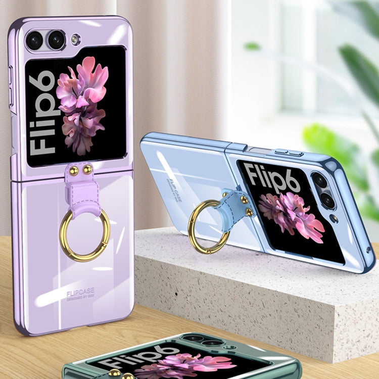 For Samsung Galaxy Z Flip6 / Flip7 FE GKK Electroplating Phone Case with Ring